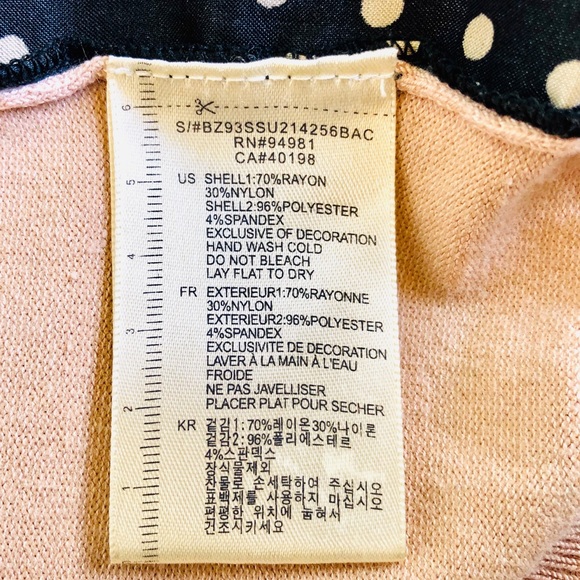 3/$30 Twelve by Twelve LA Retro Polkadot Cardigan - Picture 7 of 7